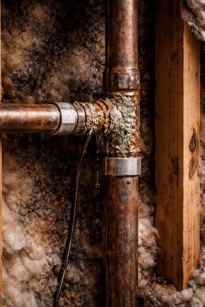 Material degradation failures plumbing whole home repipe slab leak pex replacement (42)