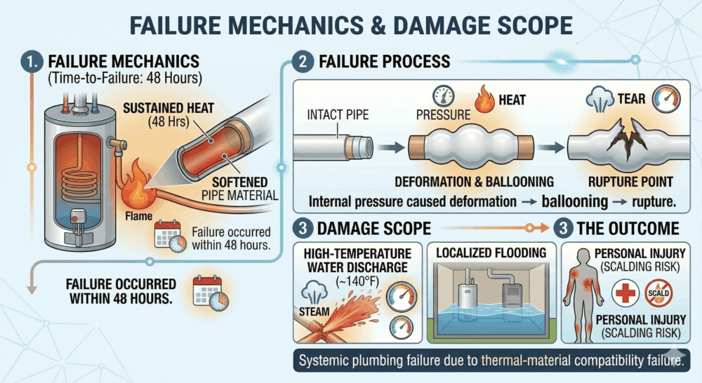 Thermal Exposure-Induced PEX Deformation and Rupture Failure diy fail 7 thermal exposure induced pex deformation and rupture failure 03