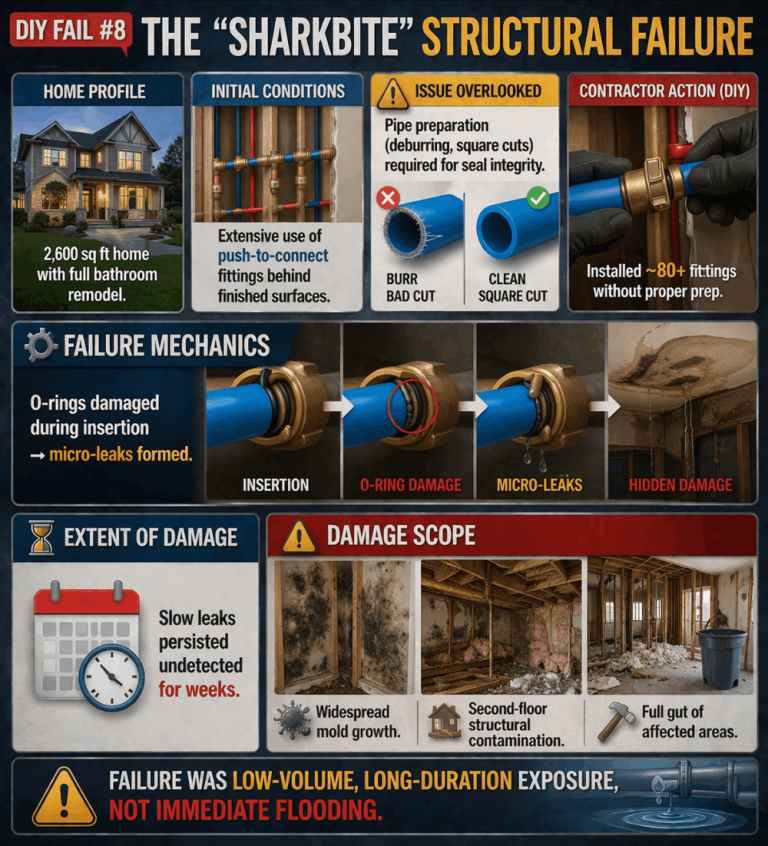 Tube Connection Fail Improper Push-Fitting Installation Seal Integrity Failure - Plumbing ...