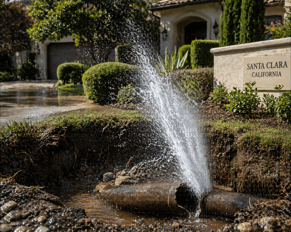 Los Altos Ranch Slab Leak Repair santa clara plumbing whole home repipe
