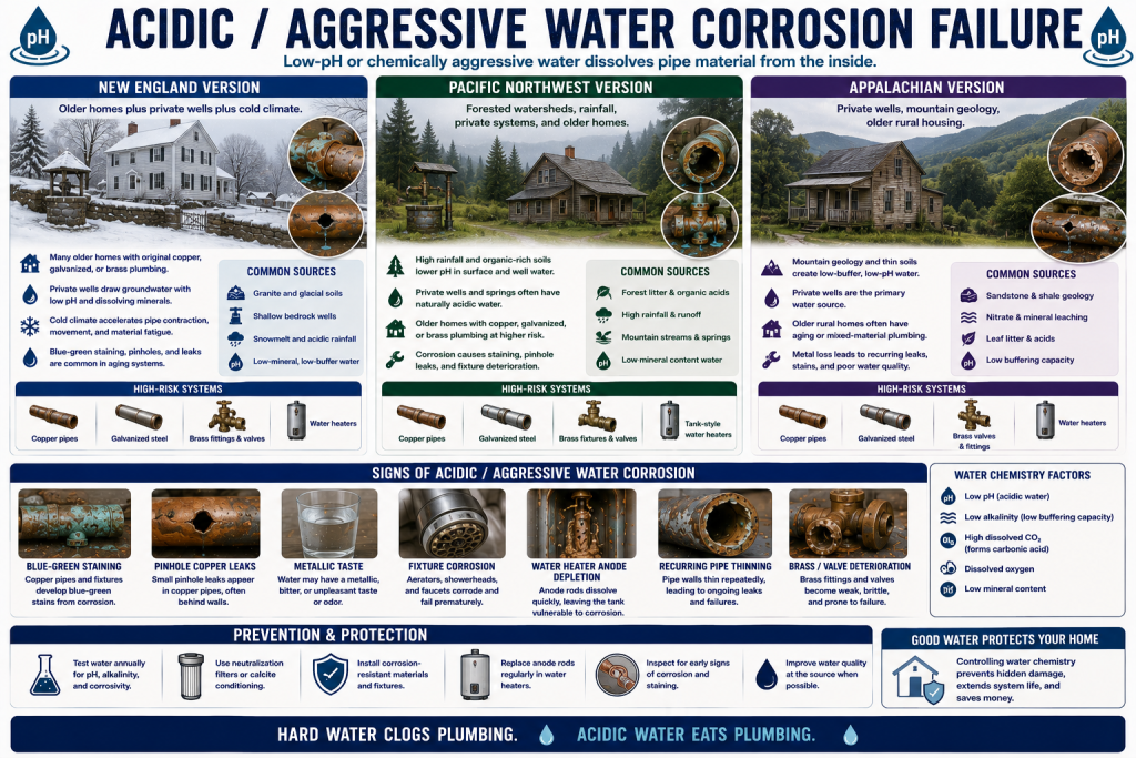 acidic aggressive water corrosion failure plumbing whole home repipe (1)