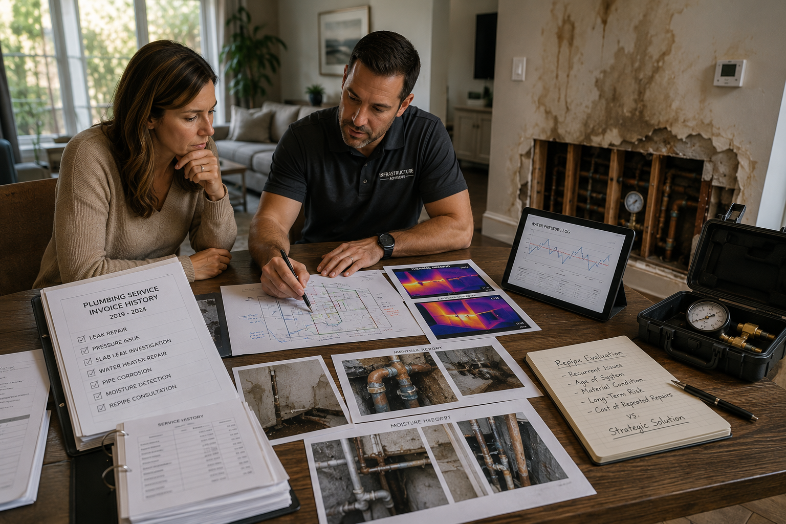Why Indianapolis Homes Develop Hidden Pipe Corrosion Conditions Header Image Slab Leak Repair Plumbing Whole Home Repipe 13