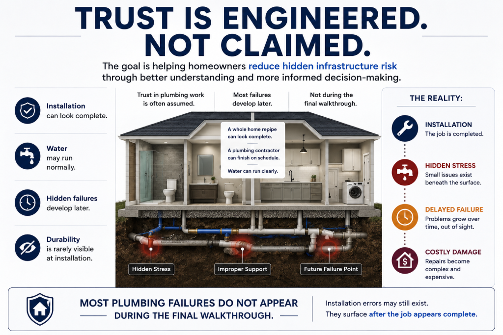 how trust is engineered (not claimed) plumbing whole home repipe (1)