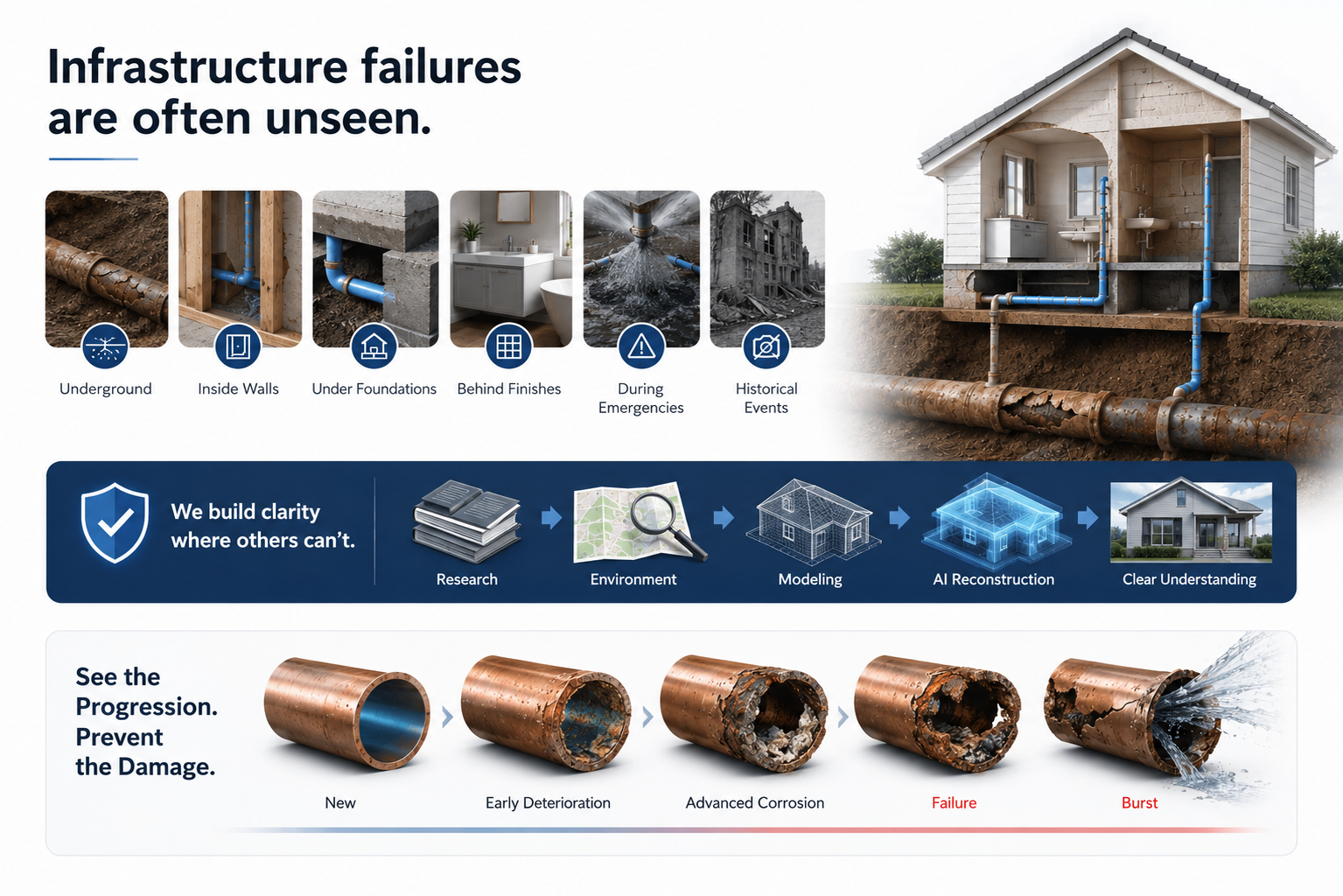 Infrastructure Visualization Methodology - Plumbing Whole Home Repipe