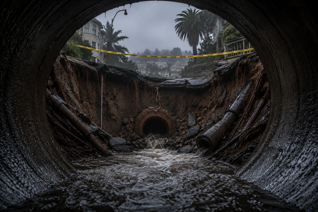 Illinois Plumbing Systems Under Freeze and Infrastructure Pressure sf bay area 39 sinkhole 1995 plumbing whole home repipe (2)
