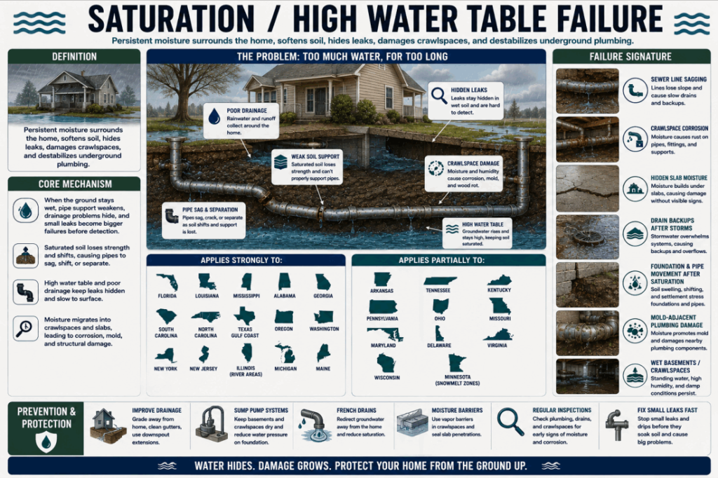 saturation high water table failure plumbing whole home repipe (2)