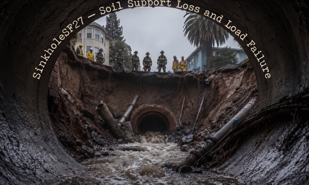 sinkholesf27 — soil support loss and load failure plumbing whole home repipe sf bay area